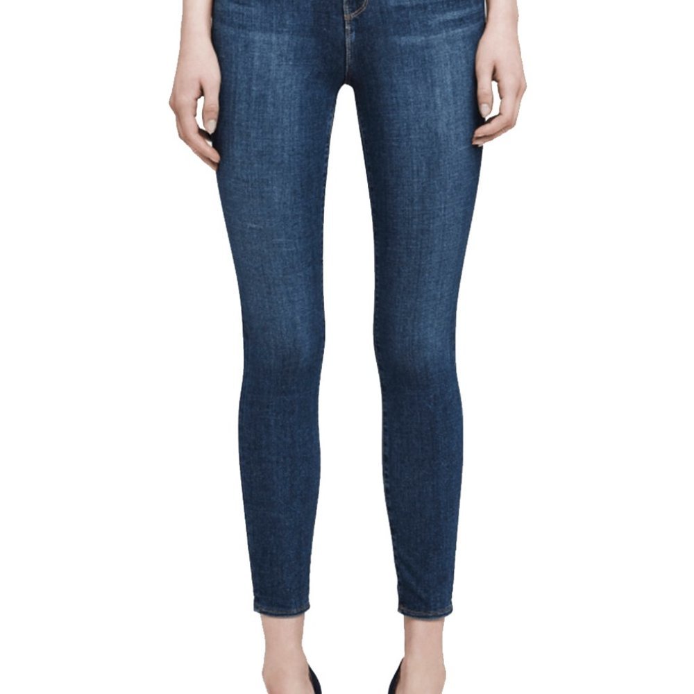 L'Agence Womens Margot High Rise Ankle‎ Skinny Denim Jeans Dark Vintage Wash 28